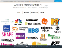 Tablet Screenshot of annielennoncarroll.com
